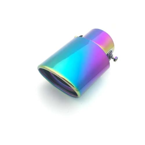 Embout de pot d'échappement universel de 63 mm en acier inoxydable argenté pour voiture