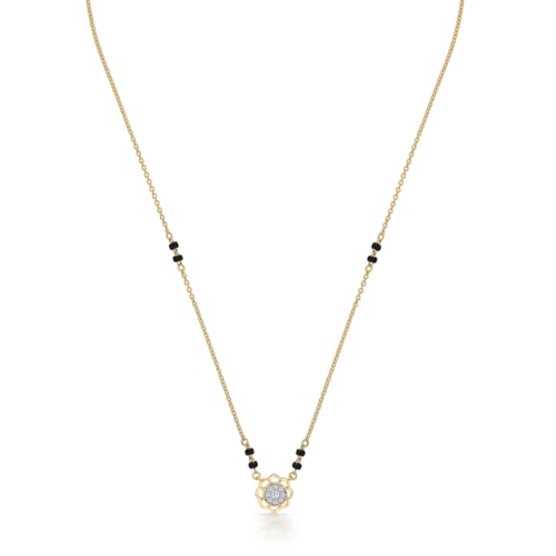 Image of PNG Jewellers Signature Bliss Diamond & Gold Modern Mangalsutra For Women