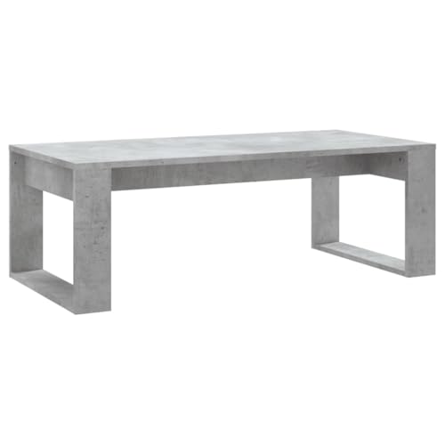 vidaXL Table Basse, Table d'Appoint Rectangulaire, Bout de Canapé, Meuble de Salon Salle de Séjour, Moderne, Gris Béton Bois d'Ingénierie
