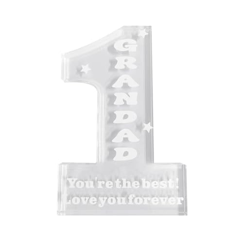 1 pezzo decorazione per la casa, regalo per la festa del papà, regalo di compleanno per il nonno, festa del papà, regalo personalizzato per il nonno, targa in acrilico