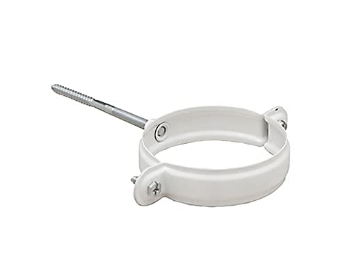 Dinak Abrazadera de Aluminio con Tornillo para Tubo - 100mm Blanco