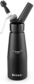 HENDI Syfon do bitej śmietany Kitchen Line czarny - 0.5 L - ø80x(H)260mm
