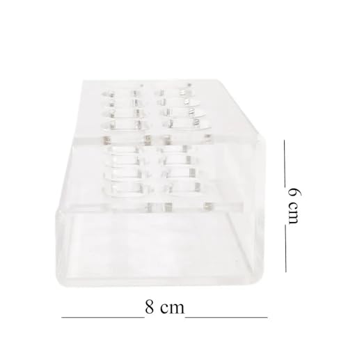Image of ET Dental Acrylic Handpiece Stand | Transparent Organizer for Dental Handpieces | Durable Acrylic Construction