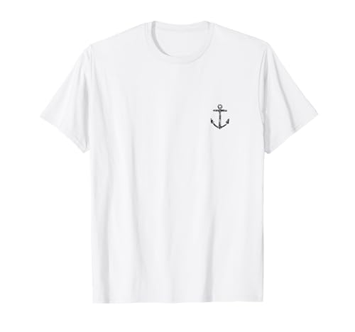 Petite Ancre (Noir) Bateau & Voiles Ancre T-Shirt
