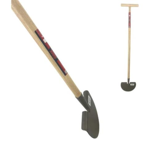 Synx Tools Kantenstecher 80cm mit stiel - Rasenstecher Rasenkantenstecher Kantenmesser Rasenschneider Kantentrimmer Rasenkantenschneider mit T-Griff,