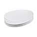 Produktbild magnetoplan Kommunikationskarten, oval | BxH 190x110 mm | 500 Stück | Moderationskarten in Weiß | Für Meetings und Präsentationen | FSC-zertifiziert und kunststofffrei verpackt