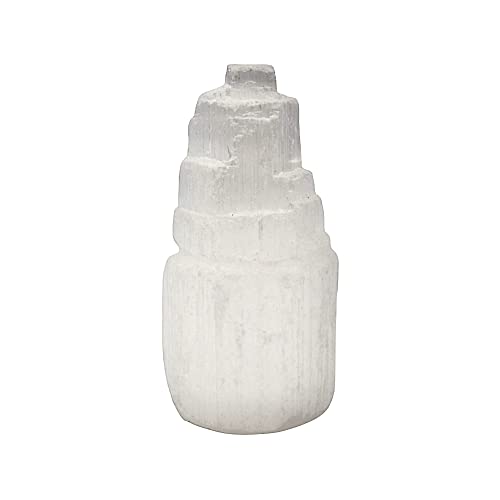 Iceberg de Selenita Mini 7 cm - Protege los espacios, limpia el aura de las personas, Transmite paz y tranquilidad, Ayuda al descanso y relajación del cuerpo Cover