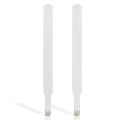 Kit 2x Antenna Stilo 4G LTE con connettore SMA per router Huawei B593, B315, B525, E5186 (abilitati per antenna esterna), D-Link, TP-Link etc