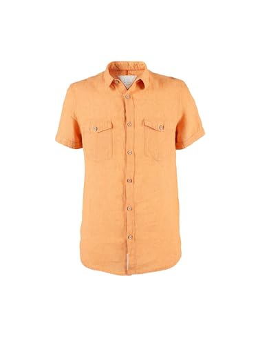 Chemise homme orange Yes-zee C702 u400 idéale pour l'été