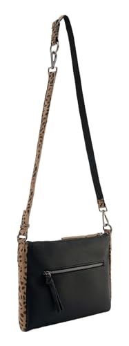 Sac à épaule FREDsBRUDER Layer Crossbag Edition Dotty Leo marron clair en cuir véritable