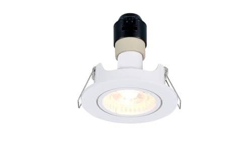 Sylvania Recessed LED Spotlights, Set of 3 GU10 Fittings, 345 Lumen Warm White (3000K)