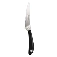 Robert Welch Signature Utility Knife 12cm (Serrated) - Multi Award Winning British Design - Crafted from German 1.4116 Stainless Steel – Suitable for Slicing Tough Skinned Foods.