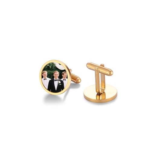 Mancuernillas personalizadas para hombre con fotos miniatura 4