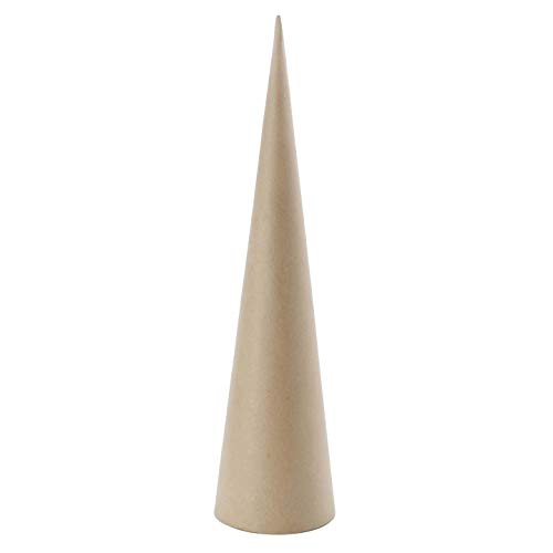 Darice Paper Mache Cone 24 x 6 inches (6-Pack) 2873-850