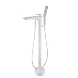 Polyvalent : ce robinet de baignoire autoportant dispose d'une pomme de douche à main et d'un tuyau de 150 cm, offrant tout ce dont vous avez besoin pour une expérience de douche optimale. Parfait pour rincer, baigner les animaux de compagnie et garder votre baignoire propre, il transforme votre routine de bain en une expérience luxueuse semblable à un spa. Améliorez votre salle de bain avec cet ajout fonctionnel et élégant.