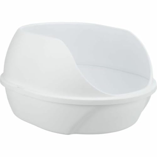 Image of Cat Litter Tray (Trixie Simao Cat Litter Tray, High Rim White)