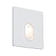 Paulmann 92922 LED Einbauleuchte Wandeinbauleuchte eckig incl. 1x1,7 Watt Einbaustrahler Weiß Spot Kunststoff Einbaulampe 2700 K