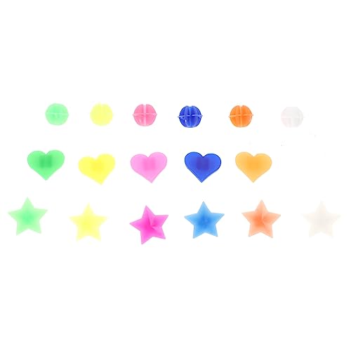 OSOLADY 108pcs Bike Wheel Spoke Beads Easy Clip Plastic Decorations for Bicycles Heart and Shapes for Bikes