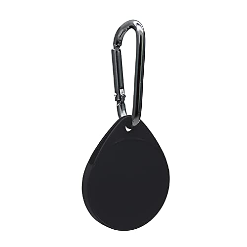 Panutto Apple AirTag Protective Case Cover for Location Trackers Hanging Buckle Anti-Lost Protective Cover with Keychain Hook,Waterproof and Sweatproof Lightweight Accessories (Black)