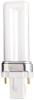(Pack of 10) Satco S8305, 5000K 7-Watt G23 Base T4 Twin 2-Pin Tube for Magnetic Ballasts, Compact Fluorescent Bulb