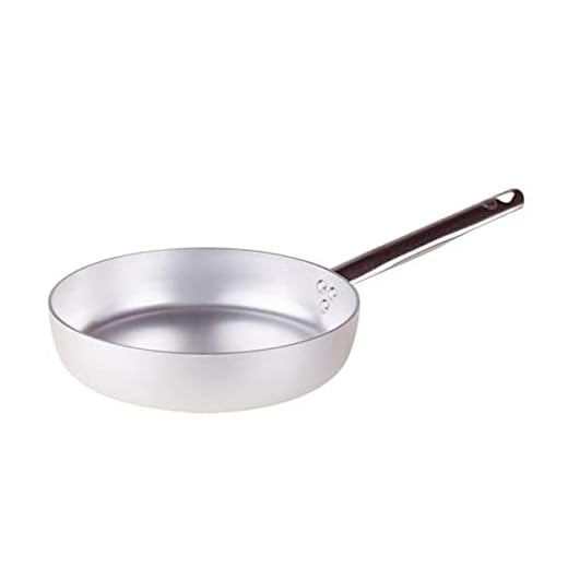 Pentole Agnelli PCMX01124 Padella Alluminio 1 Manico Inox, 24 cm
