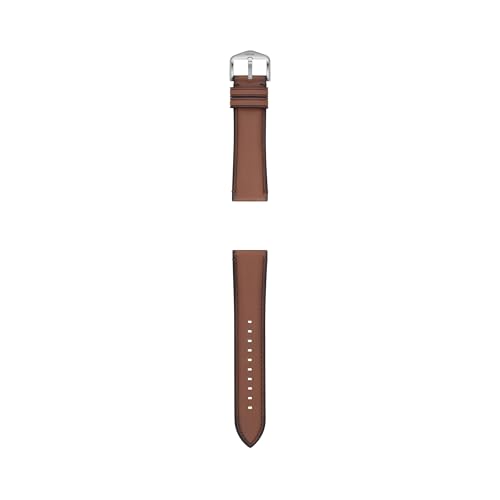 Image of Fossil Men's 22mm Dark Brown LiteHide Leather Watch Band