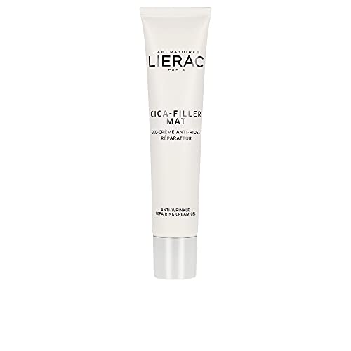 Lierac Cica Filler Gel Crema Viso Antirughe Riparatore con Acido Ialuronico, Pelle da Normale a Mista, Formato da 40 ml