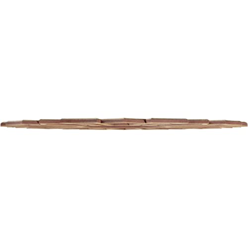 Image of Ekena Millwork 16 inchOD x 5 5 /8 inchID x 3 /8 inchT Augustus Wood Fretwork Pierced Ceiling Medallion, Hickory