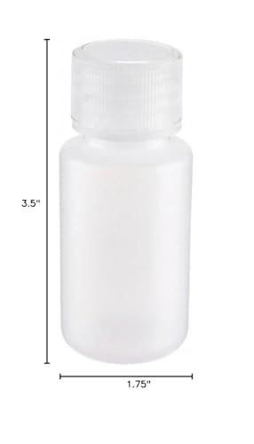United Scientific&trade;3 Oz Travel Bottles for Toiletries - Leak Proof Toiletry Bottles with Lined Polypropylene Lid - TSA Approved Travel Containers, Clear Screw Top Small Bottle for Liquids, Pack of 6