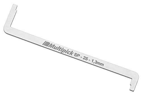 Multipick Elite Lock Picking Spanner Professional SP-25 TOK 1.3 mm Width - Tension Over Keyway - Lock Spanner Tool for Lock Picking Set and Lock Pick Set for Beginners and Professionals