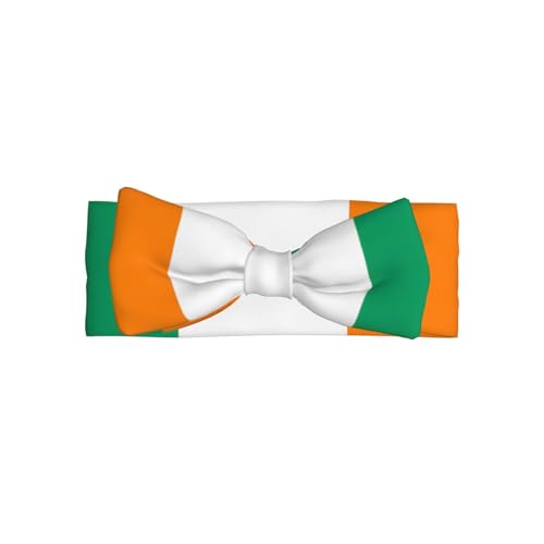 Flag of Cote d'Ivoire Baby Bow Headband. Comfortable baby headband, suitable for daily wear and photo props.