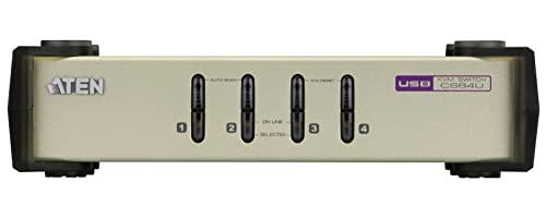 Boîtier Aten Switch CS84U-AT compact avec connectique hybride USB et PS/2