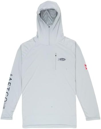 Afco (AFTCO) Jason Christie Hooded LS Performance Shirt Gray