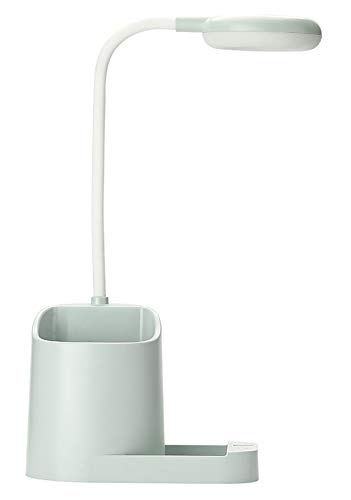 Desk Lamp with Pencil Holder USB Charging Port Study & Reading Lamp for Home, Office - Green Desk Lamp with Pencil Holder USB Charging Port Study & Reading Lamp for Home, Office - Green
