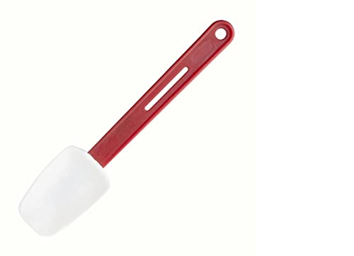 Vogue hitzebeständiger Kochlöffel 255mm/10 Zoll, rot, Löffel, hitzebeständig bis 260°C, schmutzabweisend, antihaftbeschichtetes Kochgeschirr, spülmaschinenfest, L029
