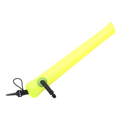 Yiju Marker Buoy for Surface Use, Tube for Underwater, Yellow