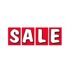 Jumbo Under The Hood Sign For Car Dealereship Automotive Sales Lot - Sale Red with White - 4 Pcs - 29" x 41” - 5 mil. corrugated plastic Weatherproof,