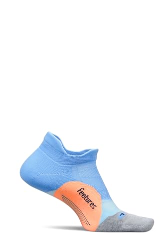 Image of Feetures Elite Light Cushion No Show Tab Sock Wave