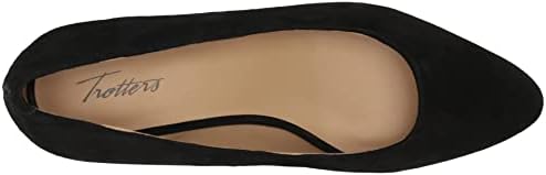 Trotters Women's Jewel Ballet Flat, Black Suede, 7.5 | Image 4