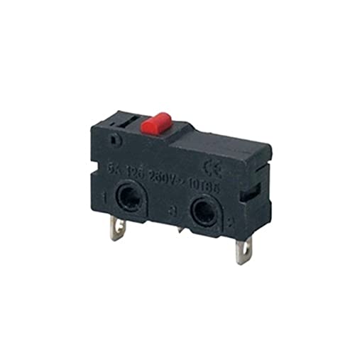 Interruptores industriales 5 unidades Mini Micro Interruptor de límite NO NC 3 Pins PCB Terminals SPDT 5A 125V 250V 29mm Roller Arc Lever Snap Action Push Microswitches Switches (Without Lever Nc)
