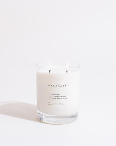 Brooklyn Candle Studio Marrakech Escapist Candle - Luxury Scented Candle, Vegan Soy Wax, Hand Poured in The USA, 70 Hour Slow Burn Time - 13oz