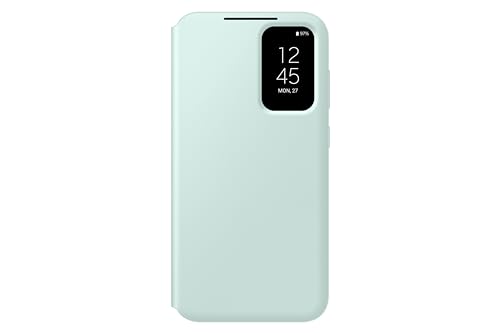 Image of Samsung Galaxy S23 FE S-View Wallet Phone Case, Protective Cover with Card Holder Slot, Finger Tap Display Window, US Version, EF-ZS711CMEGUS, Mint