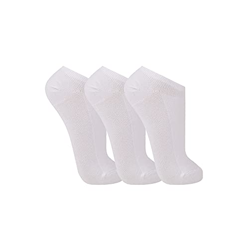 Kit 3 meias cano curto esportiva, Trifil, Adulto Unissex, Branco, 35-38