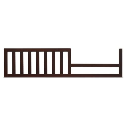 Image of Toddler Bed Safety Guard Rail for Sorelle Convertible Cribs - Solid Wood Rail for Convertible Crib to Toddler Bed Conversion - Safety Bed Rail for Children (Model #137, Espresso)