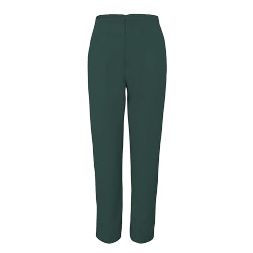 Pantaloni da lavoro da donna Pantaloni da donna estivi eleganti a gamba larga Pantaloni corti Pantaloni estivi Harempants con tasche Pantaloni in lino Casualtrousers Croppedpants dritti Joggers Abiti
