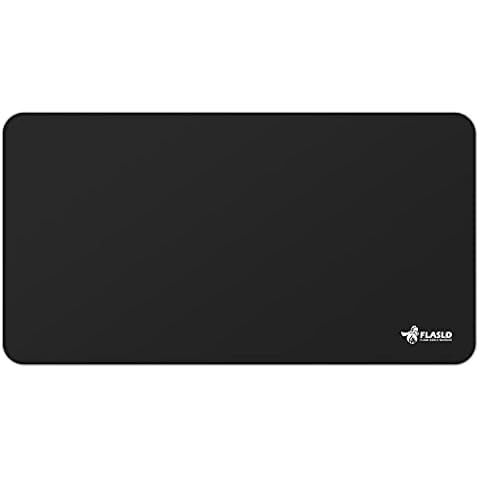 FLASLD Hearth Rugs for Fireplaces Fire Resistant, 24 X 42 inches Gas Grill Splatter Mat, Fireproof Heat Resistant Non Stick BBQ Patio Protector, Floor Protective Rug, Black Cover