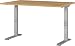 Produktbild Germania Schreibtisch 7910-638, in Grandson-Eiche-Nb./Silber, me. höheneinst., 120 x 91 x 80 cm (BxHxT)