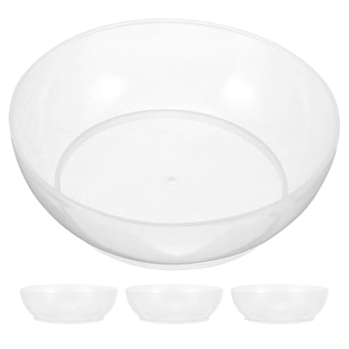 BESPORTBLE Juego de 4 Bandejas Medidoras de ABS Transparente 600 Ml con Báscula para Cocina Cuencos Medidores Prácticos para Pesar Alimentos y Ingredientes Hogar