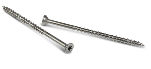 Simpson Strong-Tie T08200DWP Deck-Drive DWP Wood SS Tornillo — #8 x 2 in. T-20, Cabeza Plana, Tipo 316 (85 piezas) miniatura 3