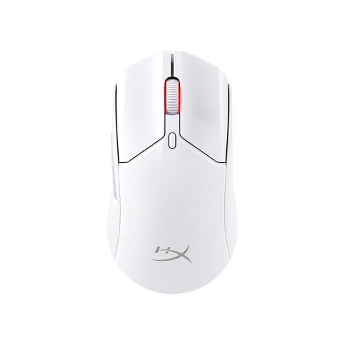 HyperX Pulsefire Haste 2 Wireless, Souris Gaming Sans Fil Ultra Légère 61 g, Capteur HyperX 26K jusqu’à 26 000 DPI, Double Connexion Sans Fil 2.4 GHz et...